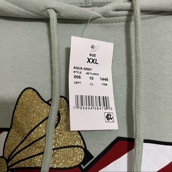 MTV Christmas hooded Sweatshirt present nwt - Picture 5 of 6